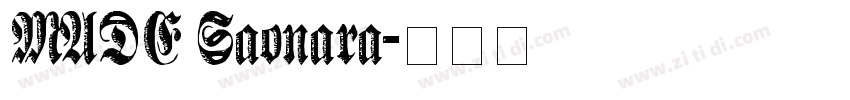 MADE Saonara字体转换